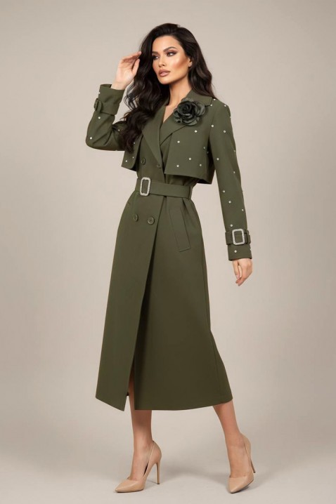 Καμπαρντίνα RODILDA KHAKI, Χρώμα: χακί, IVET.EU - Εκπτώσεις έως -80%