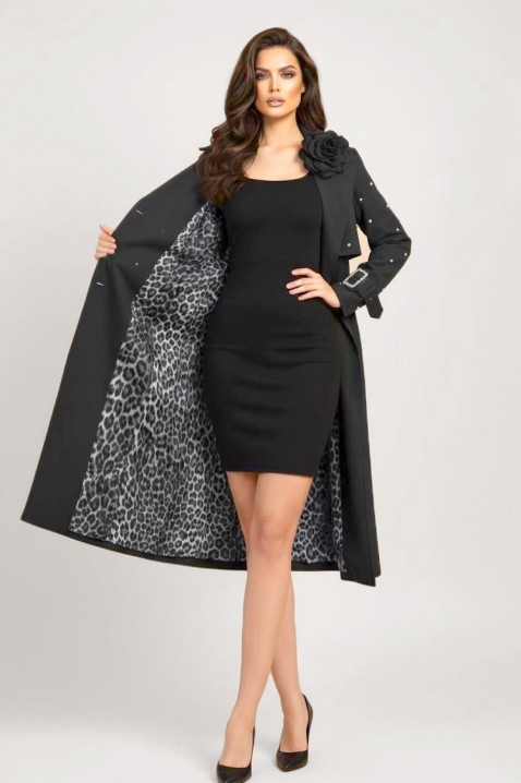 Καμπαρντίνα RODILDA BLACK, Χρώμα: μαύρο, IVET.EU - Εκπτώσεις έως -80%