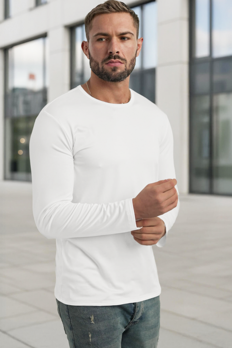 Ανδρική μπλούζα GLOMERZO WHITE, Χρώμα: άσπρο, IVET.EU - Εκπτώσεις έως -80%