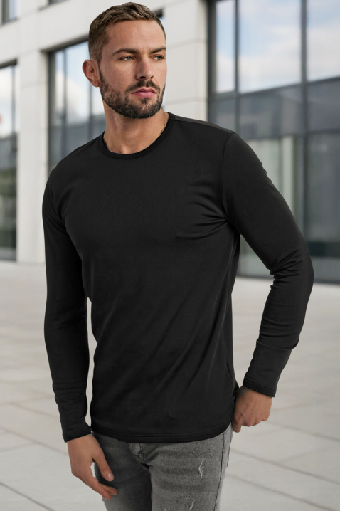 Ανδρική μπλούζα GLOMERZO BLACK, Χρώμα: μαύρο, IVET.EU - Εκπτώσεις έως -80%