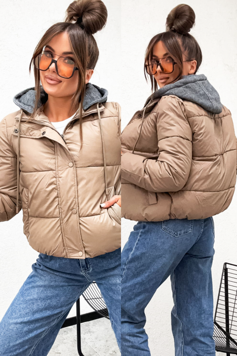 Μπουφάν RINVEDA BEIGE, Χρώμα: μπεζ, IVET.EU - Εκπτώσεις έως -80%