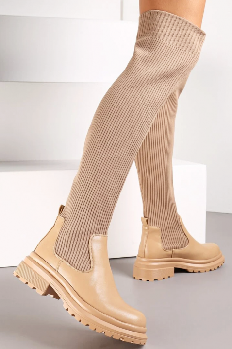 Μπότες AMORINDA, Χρώμα: μπεζ, IVET.EU - Εκπτώσεις έως -80%