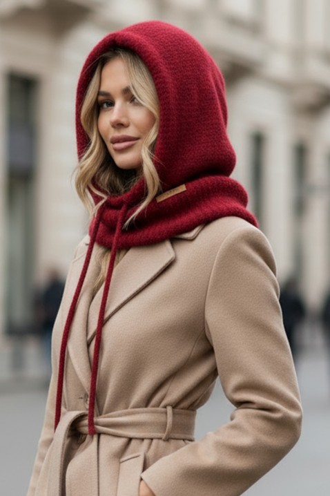 Σκουφάκι KAPILDA BORDO, Χρώμα: μπορντό, IVET.EU - Εκπτώσεις έως -80%