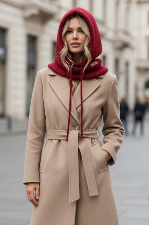 Σκουφάκι KAPILDA BORDO, Χρώμα: μπορντό, IVET.EU - Εκπτώσεις έως -80%