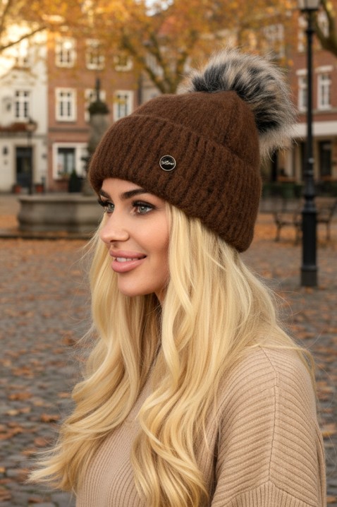 Σκουφάκι GORLEZKA BROWN, Χρώμα: καφέ, IVET.EU - Εκπτώσεις έως -80%