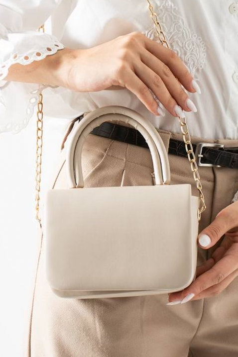 Γυναικεία τσάντα MELVIRZA ECRU, Χρώμα: εκρού, IVET.EU - Εκπτώσεις έως -80%