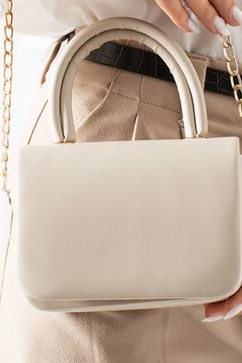 Γυναικεία τσάντα MELVIRZA ECRU, Χρώμα: εκρού, IVET.EU - Εκπτώσεις έως -80%