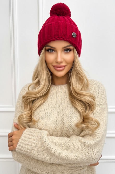 Σκουφάκι LEILONZA RED, Χρώμα: κόκκινο, IVET.EU - Εκπτώσεις έως -80%