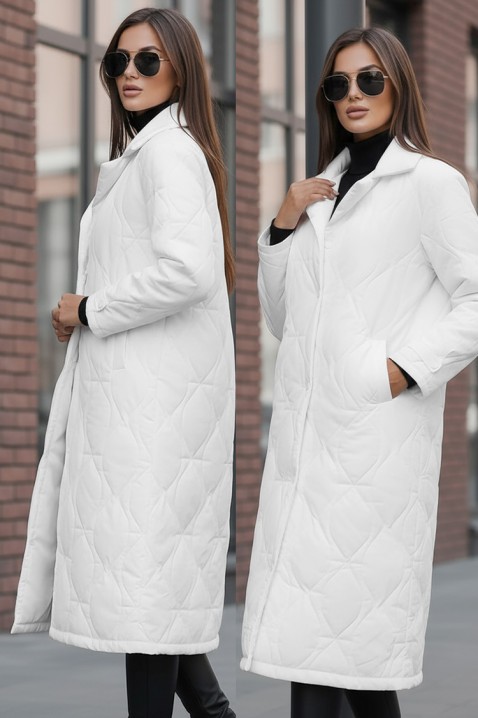 Μπουφάν MORDILDA WHITE, Χρώμα: άσπρο, IVET.EU - Εκπτώσεις έως -80%