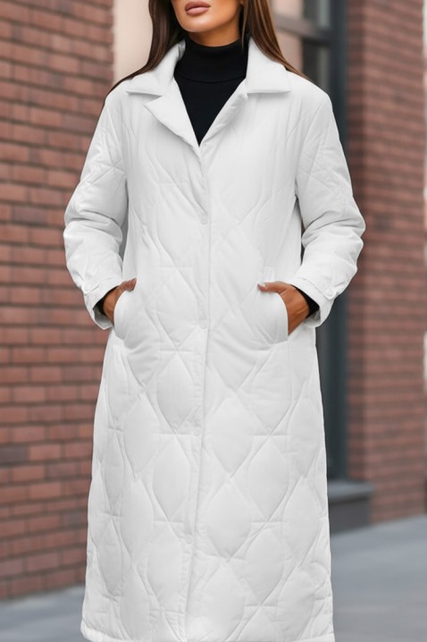 Μπουφάν MORDILDA WHITE, Χρώμα: άσπρο, IVET.EU - Εκπτώσεις έως -80%