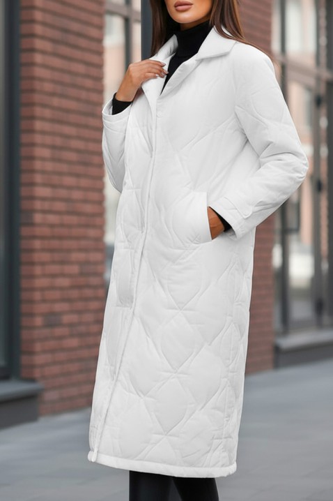 Μπουφάν MORDILDA WHITE, Χρώμα: άσπρο, IVET.EU - Εκπτώσεις έως -80%