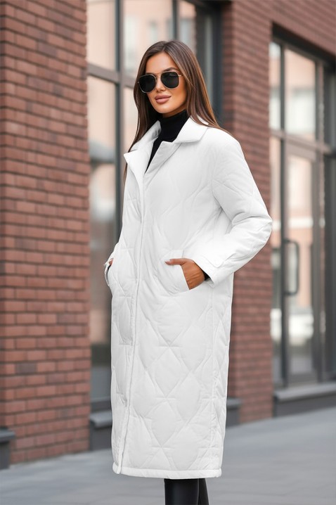 Μπουφάν MORDILDA WHITE, Χρώμα: άσπρο, IVET.EU - Εκπτώσεις έως -80%