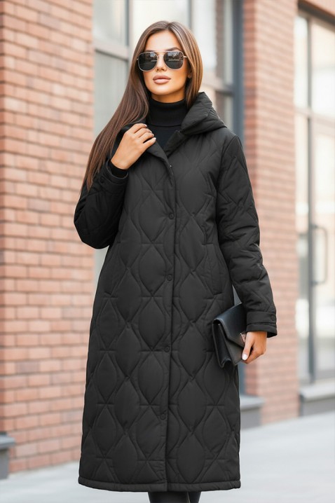 Μπουφάν MORDILDA BLACK, Χρώμα: μαύρο, IVET.EU - Εκπτώσεις έως -80%