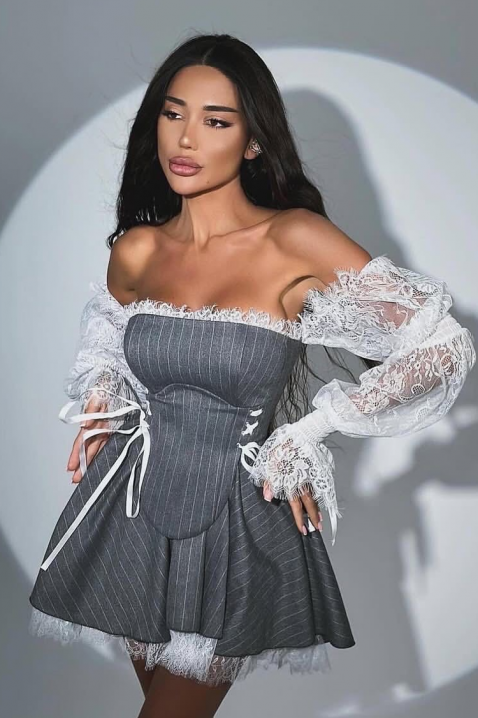 Φόρεμα VIRZOLA, Χρώμα: γκρι, IVET.EU - Εκπτώσεις έως -80%