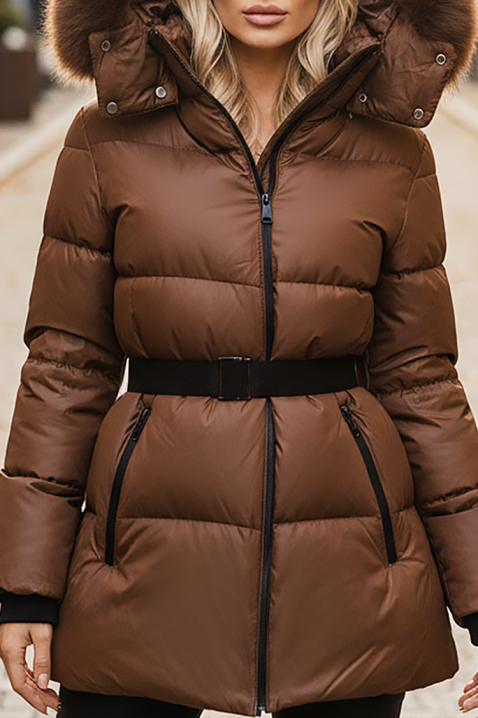 Μπουφάν FROZILIA BROWN, Χρώμα: καφέ, IVET.EU - Εκπτώσεις έως -80%