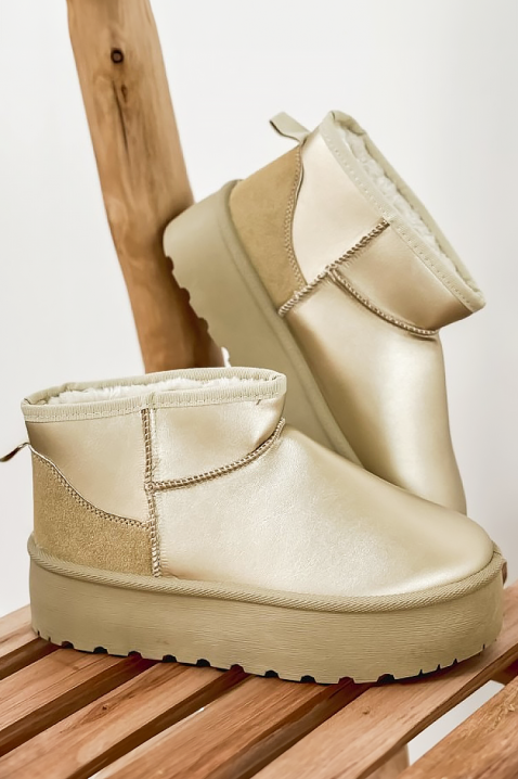 Γυναικεία μποτάκια VELZONTA GOLD, Χρώμα: χρυσαφί, IVET.EU - Εκπτώσεις έως -80%