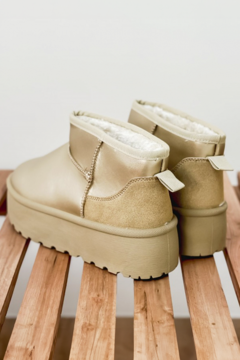 Γυναικεία μποτάκια VELZONTA GOLD, Χρώμα: χρυσαφί, IVET.EU - Εκπτώσεις έως -80%