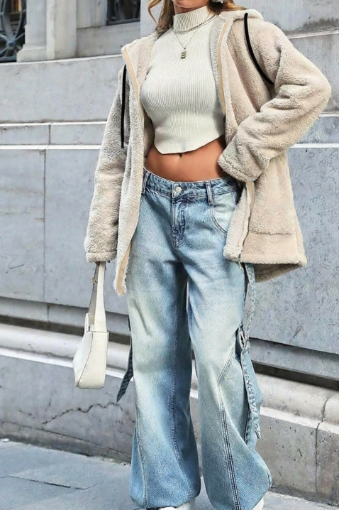 Μπουφάν DORLINZA, Χρώμα: μπεζ, IVET.EU - Εκπτώσεις έως -80%