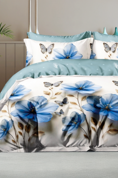 Σετ κρεβατοκάμαρας MIOFENY 200x220 cm βαμβακερό - 4 τεμ., Χρώμα: μπλε, IVET.EU - Εκπτώσεις έως -80%