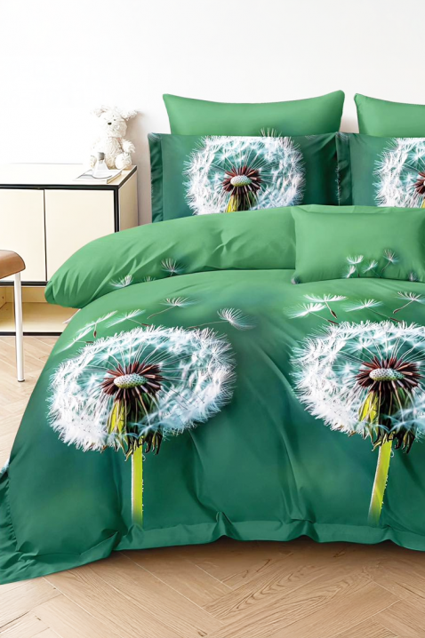 Σετ κρεβατοκάμαρας TRIONEFY 200x220 cm βαμβακερό - 4 τεμ., Χρώμα: πράσινο, IVET.EU - Εκπτώσεις έως -80%