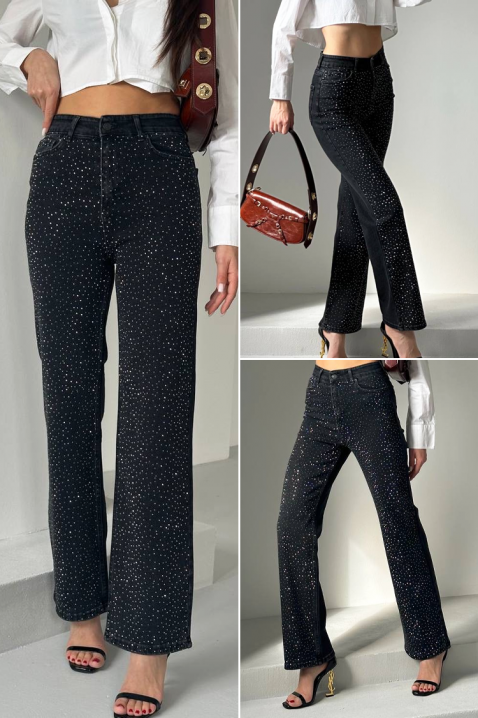 Τζιν SEFIRENA BLACK, Χρώμα: μαύρο, IVET.EU - Εκπτώσεις έως -80%