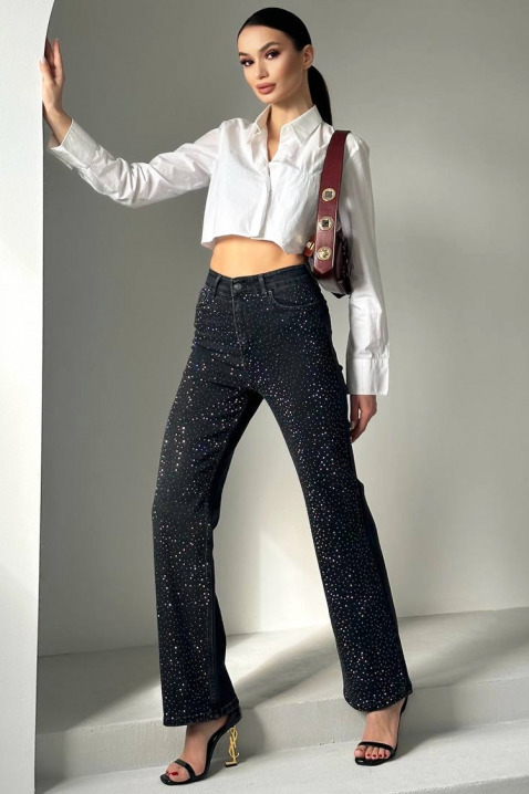 Τζιν SEFIRENA BLACK, Χρώμα: μαύρο, IVET.EU - Εκπτώσεις έως -80%