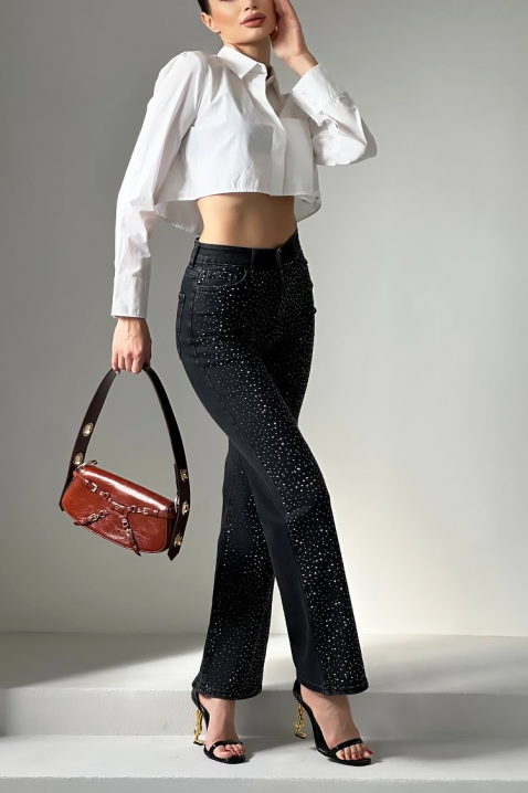 Τζιν SEFIRENA BLACK, Χρώμα: μαύρο, IVET.EU - Εκπτώσεις έως -80%