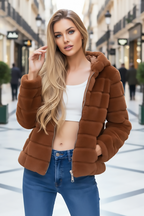 Μπουφάν VELZONA CAMEL, Χρώμα: ανοιχτό καφέ, IVET.EU - Εκπτώσεις έως -80%