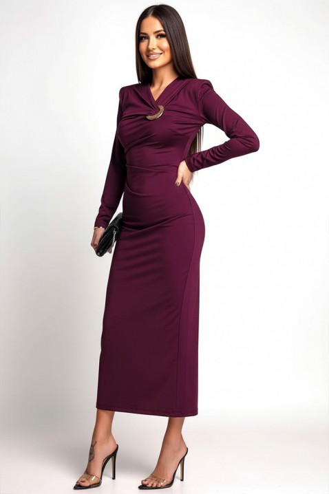 Φόρεμα AMORGA BORDO, Χρώμα: μπορντό, IVET.EU - Εκπτώσεις έως -80%