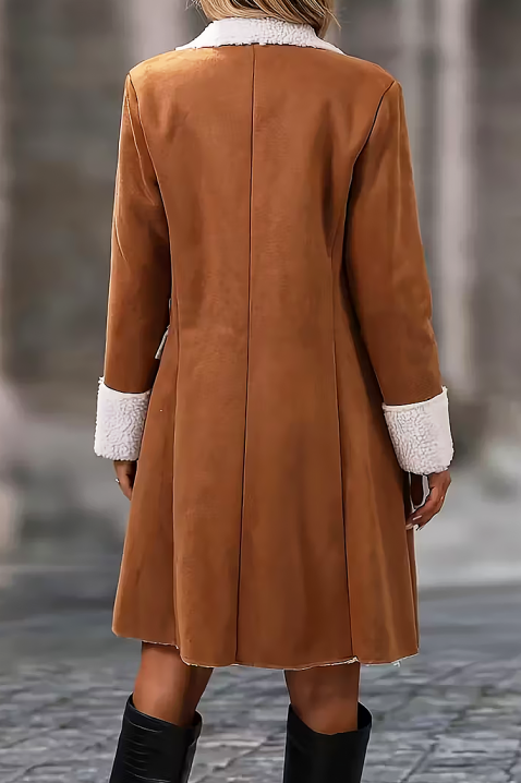 Παλτό MARSETA CAMEL, Χρώμα: ανοιχτό καφέ, IVET.EU - Εκπτώσεις έως -80%