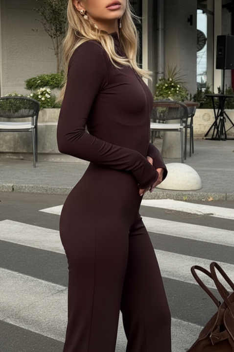 Ολόσωμη φόρμα ELIZIRA, Χρώμα: καφέ, IVET.EU - Εκπτώσεις έως -80%