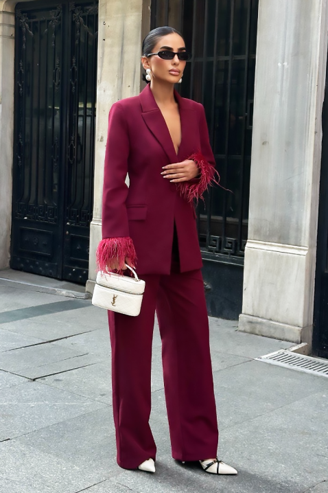 Σύνολο BROVELDA, Χρώμα: μπορντό, IVET.EU - Εκπτώσεις έως -80%