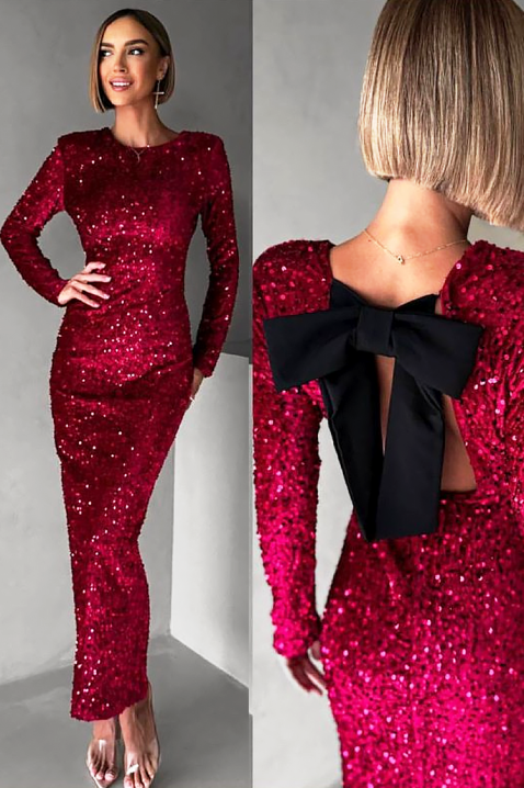 Φόρεμα JOLINZA RED, Χρώμα: κόκκινο, IVET.EU - Εκπτώσεις έως -80%