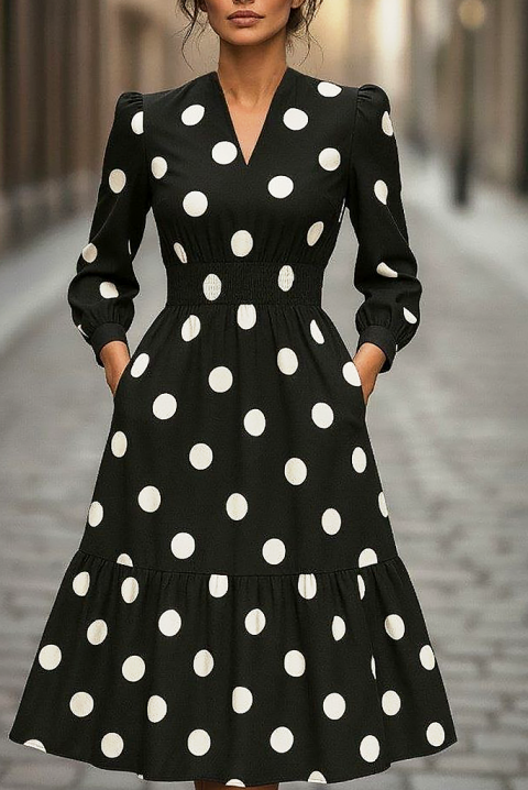 Φόρεμα TRONZINA, Χρώμα: μαύρο, IVET.EU - Εκπτώσεις έως -80%