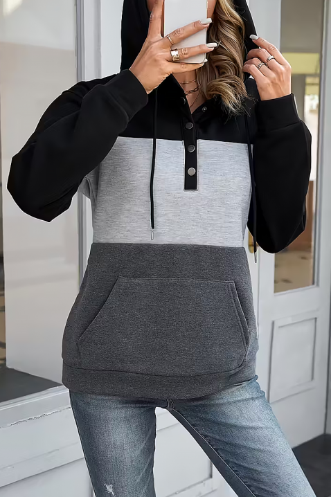 Φούτερ FRELONDA, Χρώμα: γκρι, IVET.EU - Εκπτώσεις έως -80%