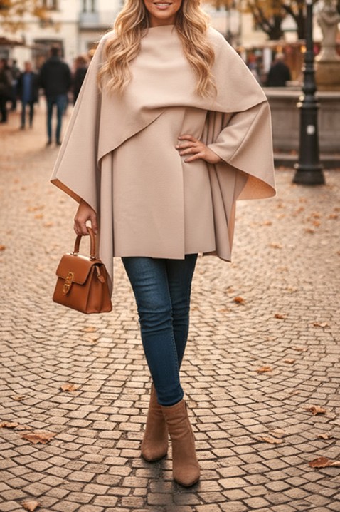 Παλτό POKRINZA ECRU, Χρώμα: εκρού, IVET.EU - Εκπτώσεις έως -80%