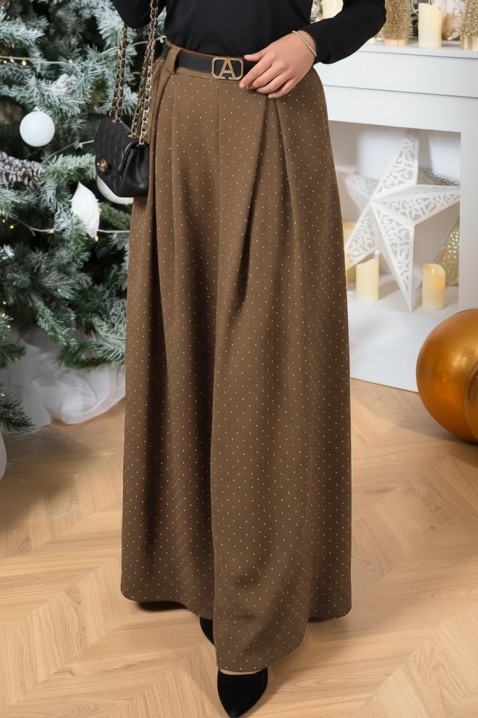 Παντελόνι VALEANA BROWN, Χρώμα: καφέ, IVET.EU - Εκπτώσεις έως -80%