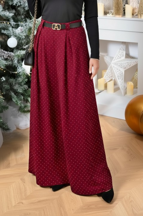 Παντελόνι VALEANA BORDO, Χρώμα: μπορντό, IVET.EU - Εκπτώσεις έως -80%