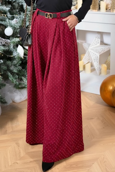 Παντελόνι VALEANA BORDO, Χρώμα: μπορντό, IVET.EU - Εκπτώσεις έως -80%