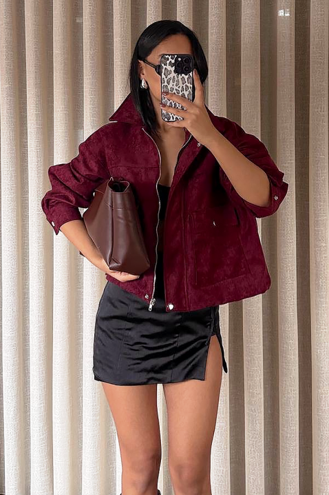 Μπουφάν REMZINA BORDO, Χρώμα: μπορντό, IVET.EU - Εκπτώσεις έως -80%