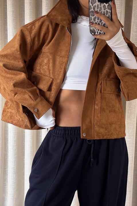 Μπουφάν REMZINA CAMEL, Χρώμα: ανοιχτό καφέ, IVET.EU - Εκπτώσεις έως -80%