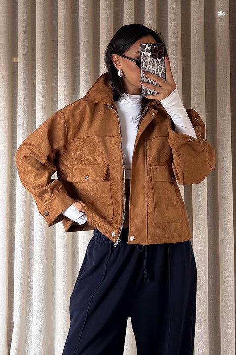 Μπουφάν REMZINA CAMEL, Χρώμα: ανοιχτό καφέ, IVET.EU - Εκπτώσεις έως -80%