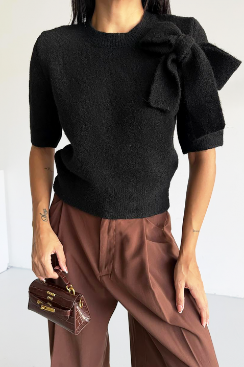 Πουλόβερ DAFILDA BLACK, Χρώμα: μαύρο, IVET.EU - Εκπτώσεις έως -80%