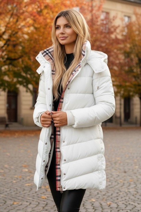 Μπουφάν RENIESA WHITE, Χρώμα: άσπρο, IVET.EU - Εκπτώσεις έως -80%