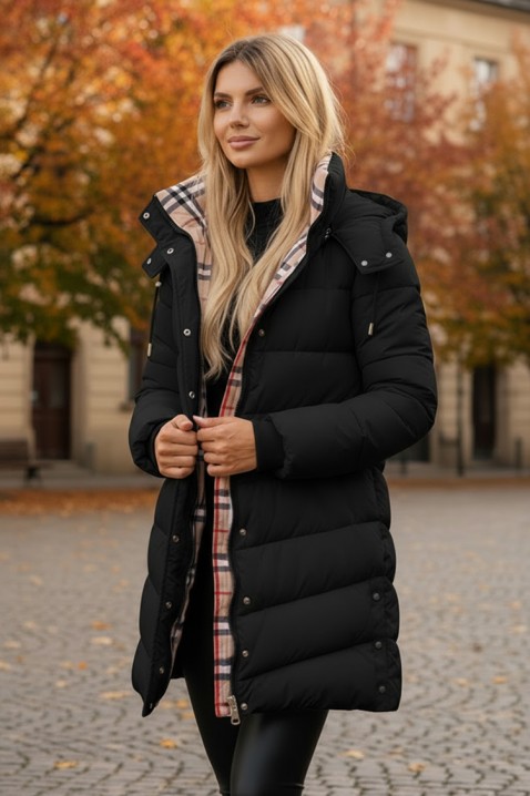 Μπουφάν RENIESA BLACK, Χρώμα: μαύρο, IVET.EU - Εκπτώσεις έως -80%