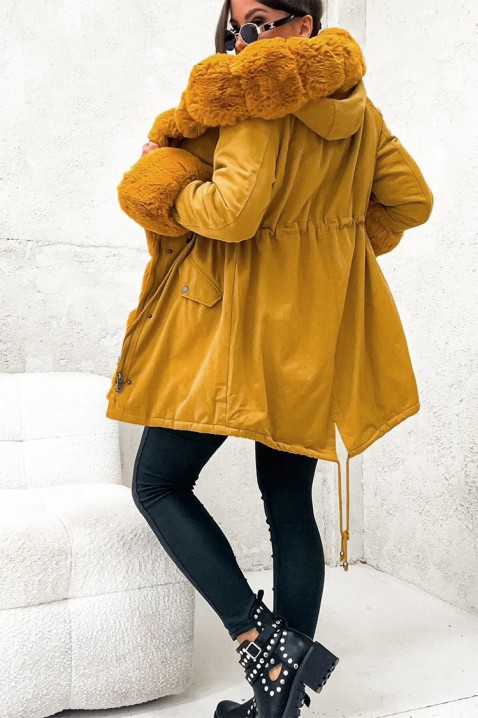 Μπουφάν MEROLFA YELLOW, Χρώμα: κίτρινο, IVET.EU - Εκπτώσεις έως -80%