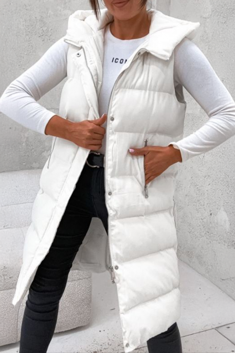 Γιλέκο GRENORZA WHITE, Χρώμα: άσπρο, IVET.EU - Εκπτώσεις έως -80%