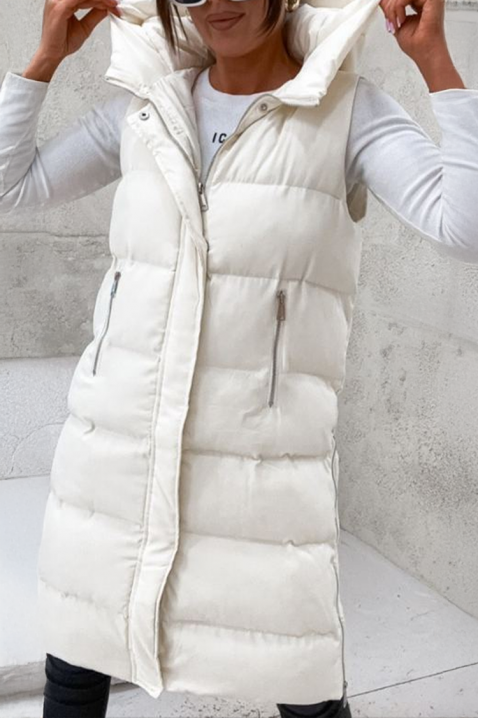 Γιλέκο GRENORZA WHITE, Χρώμα: άσπρο, IVET.EU - Εκπτώσεις έως -80%