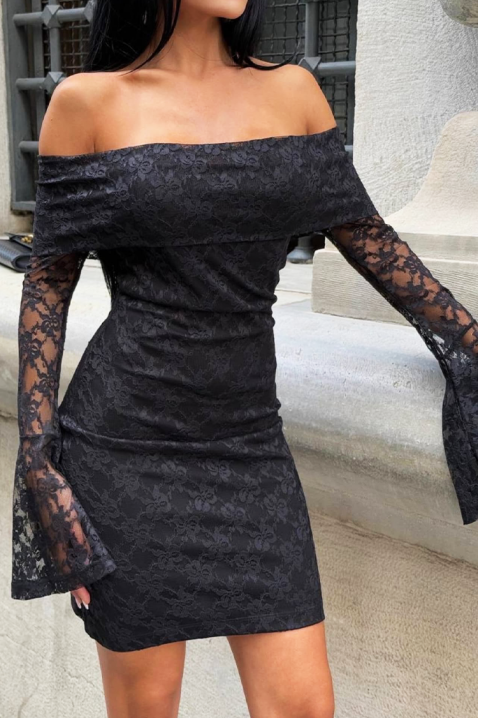 Φόρεμα RAMDELA BLACK, Χρώμα: μαύρο, IVET.EU - Εκπτώσεις έως -80%