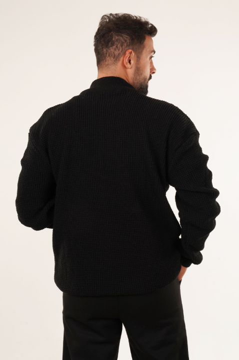 Ανδρική ζακέτα PARELMO BLACK, Χρώμα: μαύρο, IVET.EU - Εκπτώσεις έως -80%